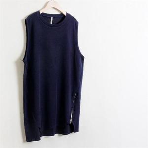 [강물처럼]빅사이즈사랑해요 0437RL009 절개라인 지퍼 베스트 HG