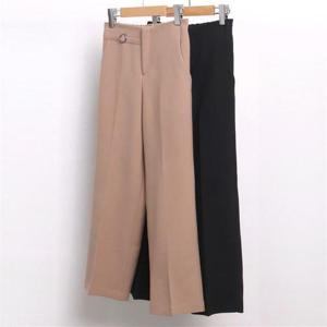 [강물처럼]빅사이즈사랑해요 6403L009 둥근 링 일자 슬랙스 MD (