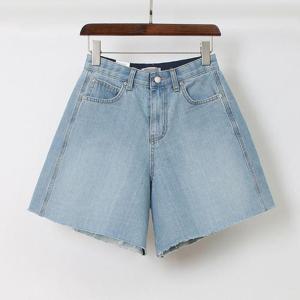 [강물처럼]아이우먼 데님컷팅5부치마반바지 LOP457M603 빅사이즈