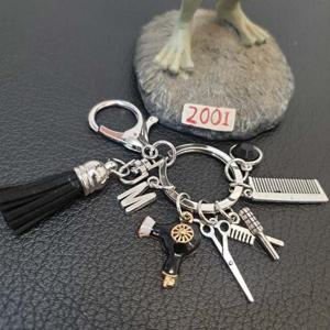 미용키링 헤어드레서 키링 미용 가위 드라이어 빗 열쇠고리