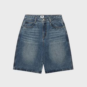 [와키윌리]와키윌리 베이직 버뮤다 데님 숏팬츠 인디고 WA2602SO