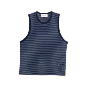 아미 민소매 티셔츠 HTP820 JE0212 A044 Blue