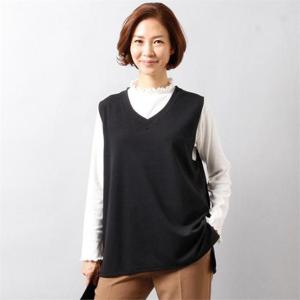 [강물처럼]빅사이즈사랑해요 3300L009 언발 심플 베스트 WW (599