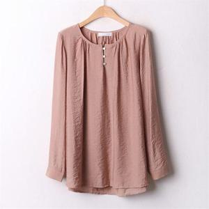 [강물처럼]아이우먼 쓰리버튼펄블라우스 IRA770M009 빅사이즈 (5