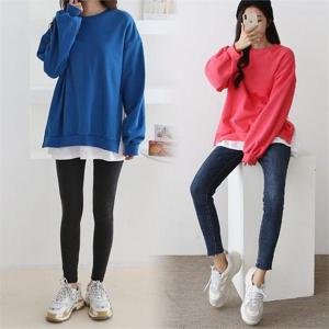 [강물처럼]위쉬몰 GG 트임레이어드맨투맨(6633H009) 빅사이즈 (5