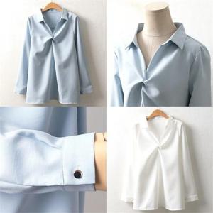 [강물처럼]위쉬몰 BG 꼬임브이넥블라우스(8427H009) 빅사이즈 (5