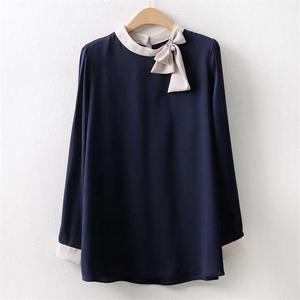 [강물처럼]아이우먼 펄 스카프 블라우스 BG4546M009 빅사이즈 (5