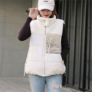 [강물처럼]아이우먼 양털하이넥패딩조끼 SKA823M008 빅사이즈 (5