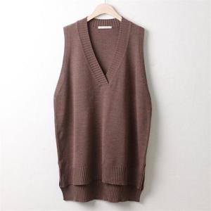 [강물처럼]아이우먼 퍼블릭 루즈 니트조끼 RMw120M009 빅사이즈