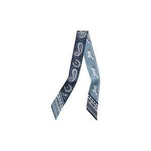 에르메스 슈발 드 하트 반다나 트윌리 실크   블루 진 블루 마린 블랑 H064259S03