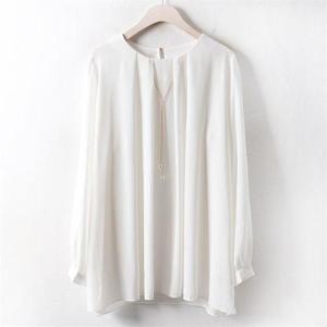 [강물처럼]아이우먼 진주 셔링 블라우스 BG1339M009 빅사이즈 (5