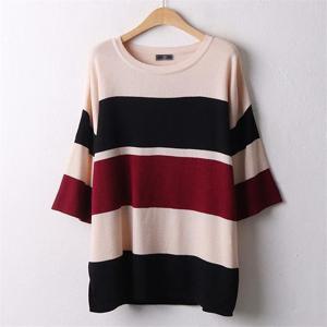 [강물처럼]아이우먼 더블빅단가라니트티 APA725M009 빅사이즈 (5