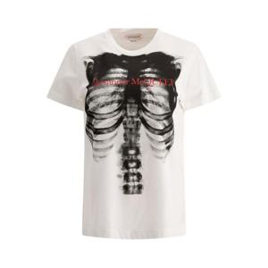 라프리마 알렉산더맥퀸 립 케이지 프린트 티셔츠 797812 QZAM3 0900