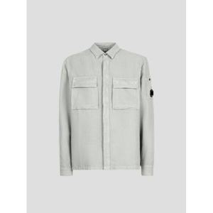 라프리마 CP컴퍼니 브로큰 Lino 코튼 포켓 셔츠 린넨 렌즈 14CMSH291A 006501G 805