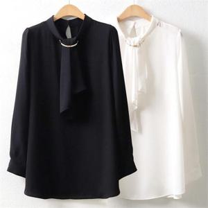 [강물처럼]위쉬몰 BG 비쥬스카프블라우스(4545H009) 빅사이즈 (5