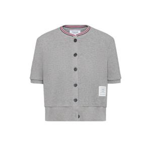 라프리마 톰브라운 코튼 와플 숏 슬리브 카디건 FJT390A J0216 055