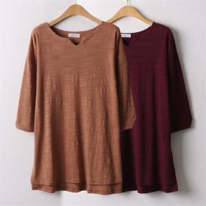 [강물처럼]위쉬몰 OL 트임보트넥언발7부티(A717H009) 빅사이즈 (