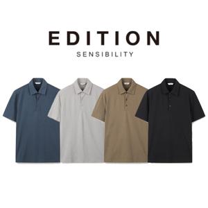 [에디션앤드지]26 SS 남자반팔티 아이스 코튼 카라 티셔츠 4종 1택 NEG2TT1927 DR4488