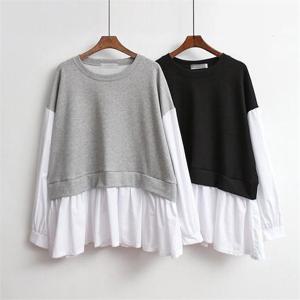 [강물처럼]빅사이즈사랑해요 A676L008 레이어드크롭맨투맨 NO (5