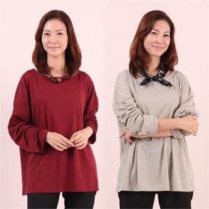 [강물처럼]아이우먼 박시데일리슬라브티 WW6449M008 빅사이즈 (5