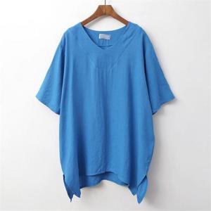 [강물처럼]아이우먼 브이루즈린넨언발티 BQA668M008 빅사이즈 (5