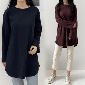 [강물처럼]위쉬몰 ZY 빈티지라벨코튼롱긴팔(A682H008) 빅사이즈