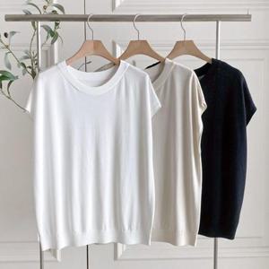 [다잇템]여자 U넥 스웨터 비스코스 돌만 티셔츠 (32959079A)