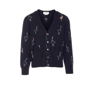 라프리마 톰브라운 기스 인타르시아 메리노 울 브이넥 카디건 MKC599A Y1051 415