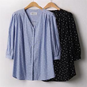 [강물처럼]위쉬몰 BR 데이지셔링턱블라우스(A389H008) 빅사이즈