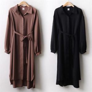 [강물처럼]위쉬몰 BR 모던벨티드카라원피스(A384H008) 빅사이즈