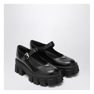 라프리마 프라다 브러시드 가죽 모놀리스 메리 제인 1F080O G055 B4L F0002