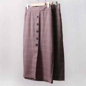 [강물처럼]빅사이즈사랑해요 A372L008 브런치 글렌 롱스커트 PE