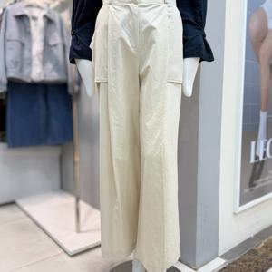 [더틸버리]아웃포켓 핀턱 와이드핏 팬츠MTP4M0SL57_DG