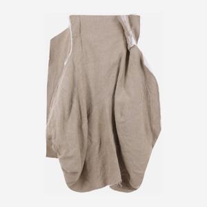 꼼데가르송 메탈 버클 어시메트릭 랩 스커트 GQS012S26 1ECRU