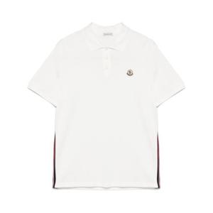 라프리마 몽클레어 스트라이프 트리밍 코튼 피케 폴로 셔츠 8A00026 89A16 034