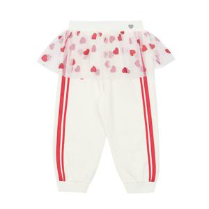 [프렌치캣(백)]WH 하트 샤 프릴 바지(Q52DAP020)