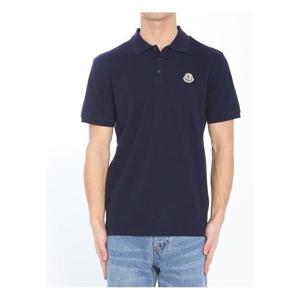 라프리마 몽클레어 스트라이프 트리밍 코튼 피케 폴로 셔츠 8A00026 89A16 7A9