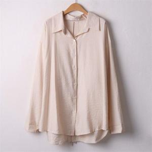 [강물처럼]아이우먼 백리본윙오버셔츠 NNA713M008 빅사이즈 (593