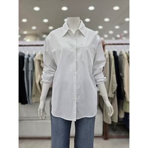 [ab.f.z]앞뒤 언발 스트라이프 롱 셔츠( AFA5HB05G )_DJ