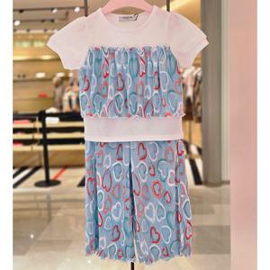 [프렌치캣(백)]BL 나염주름지 상하복셋트(Q62DDT410DP270)