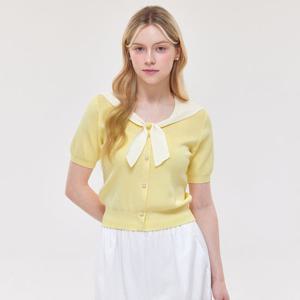 [포커스]크로스 리본 타이 니트 PBVFF6M1KT2171