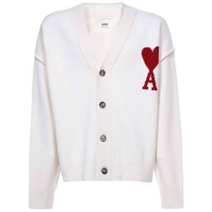 라프리마 아미 하트 인타르시아 버진 울 오버사이즈 가디건 BFUKC006 018 154