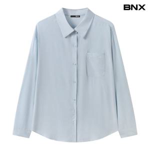 [BNX]데일리 심플 루즈핏 긴팔 셔츠 (BY1BL014L0)
