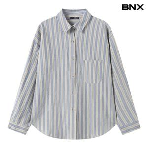 [BNX]소프트 스트라이프 긴팔 셔츠 (BY1BL015L0)