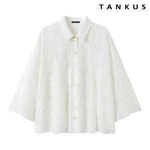 [탱커스]플로럴 레이스 패턴 베이직 긴팔 셔츠 (TY1BL015L0)