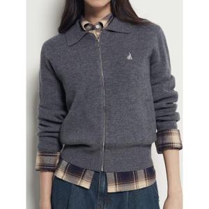 [빈폴레이디스] 울 이중지 아우터형 카디건 - 그레이 (BF595AC043)