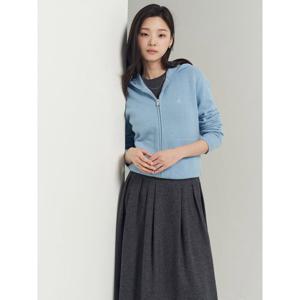 [빈폴레이디스] 캐시미어 후드 집업 - 스카이 블루 (BF5X5AC02Q)