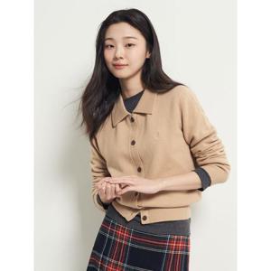 [빈폴레이디스] 울캐시 티칼라 카디건 - 베이지 (BF5X5AC08A)