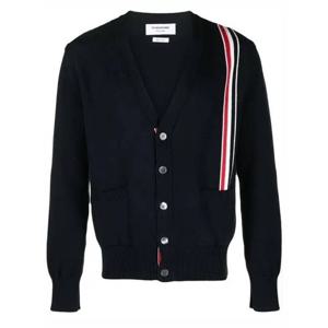 라프리마 톰브라운 RWB 스트라이프 인타르시아 코튼 가디건 MKC530A Y3017 415