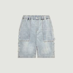 [행텐 틴즈]남아 풀밴딩 카펜터 5부 데님팬츠-HC144700WL11775